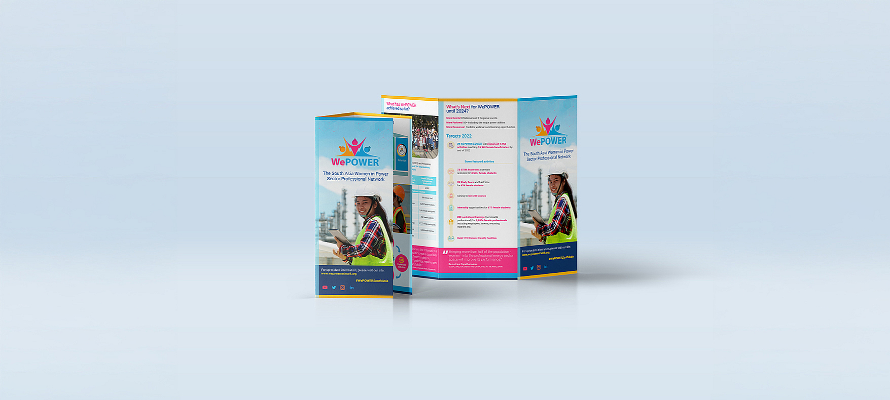 งานพิมพ์ใบปลิวการประชุม ระบบดิจิตอลปริ้นท์ด้วยกระดาษอาร์ตการ์ด 130 แกรม